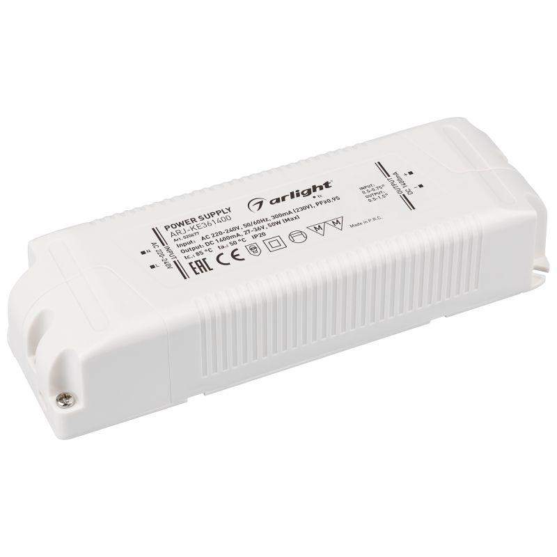 блок питания arj-ke361400 50вт 1400ма pfc ip20 пластик 5 лет arlight 020677 от BTSprom.by
