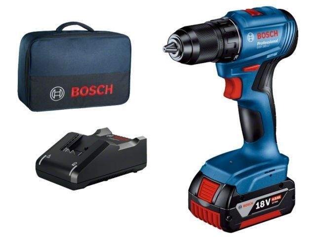 аккум. дрель-шуруповерт bosch gsr 185-li в чем. (18.0 в, 1 акк., 4.0 а/ч li-ion, 2 скор., 50 нм, шурупы до 10 мм) 06019k3005 от BTSprom.by