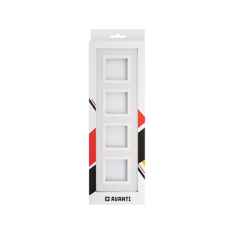  Рамка 4-м 8мод. Avanti натуральн. стекло бел. DKC 4400828 фото в каталоге от BTSprom.by