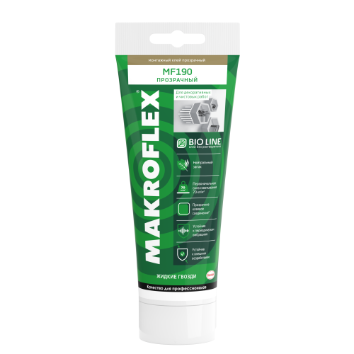 клей монтажный bio line mf190 прозрачный (185г) makroflex б0057167 от BTSprom.by