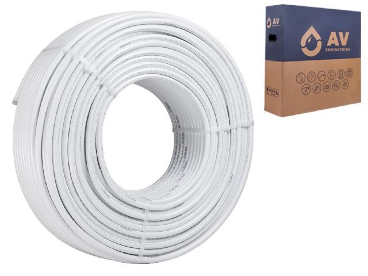  Труба металлопластиковая Multilayer Pe-Xb/AL/Pe-Xb 16х2.0 200м, AV Engineering (встык) AVE-PMU200B фото в каталоге от BTSprom.by