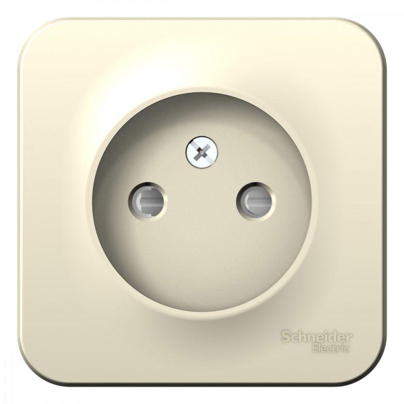 розетка 1-м оп blanca 16а ip20 250в без заземл. защ. шторки с изолир. пластиной молоч. se blnra001112 от BTSprom.by