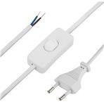  Провод с евроштекером с выключателем 2м 2х05кв.мм 2.5А бел. Duwi 28569 4 фото в каталоге от BTSprom.by