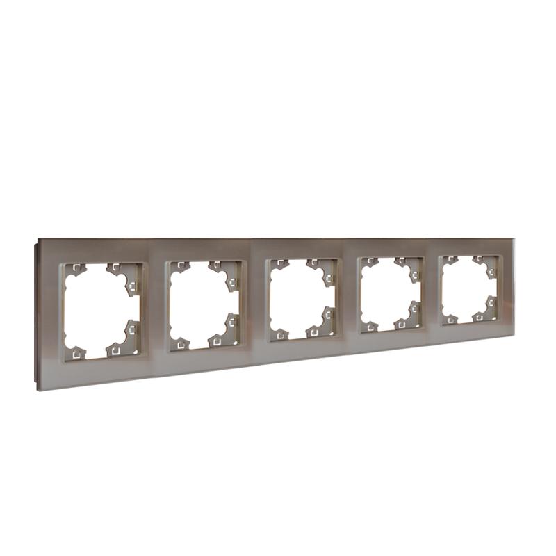  Рамка 5-м Афина стеклянная мокко UNIVersal 2288 фото в каталоге от BTSprom.by