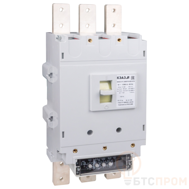 Выключатель автоматический 400А ВА53-41-340010 УХЛ3 690В AC КЭАЗ 233159 фото в каталоге от BTSprom.by  Выключатель автоматический 400А ВА53-41-340010 УХЛ3 690В AC КЭАЗ 233159 фото в каталоге от BTSprom.by