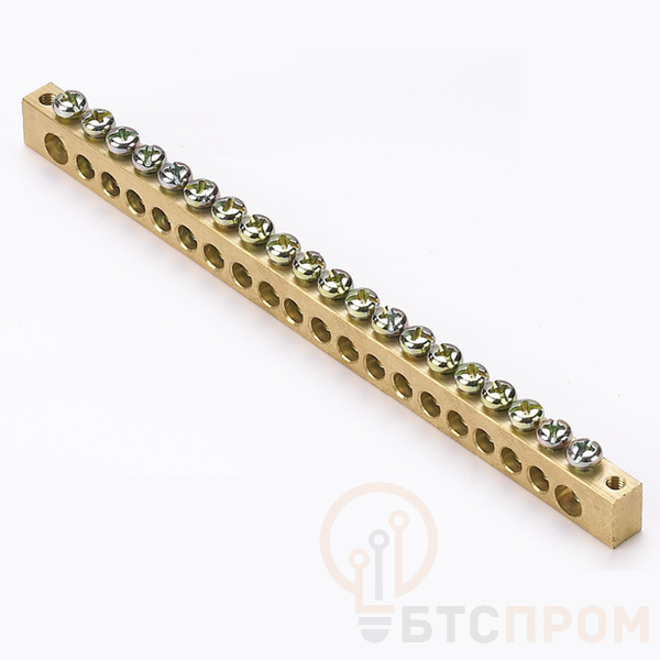 Шина PEN "ноль-земля" 8х12 20 отвер. латунь крепеж по краям PROxima EKF sn0-125-20-k фото в каталоге от BTSprom.by  Шина PEN "ноль-земля" 8х12 20 отвер. латунь крепеж по краям PROxima EKF sn0-125-20-k фото в каталоге от BTSprom.by