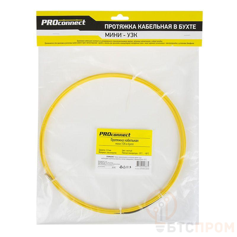 Протяжка кабельная (мини УЗК в бухте) 5м стеклопруток d3мм PROCONNECT 47-1005-6 фото в каталоге от BTSprom.by  Протяжка кабельная (мини УЗК в бухте) 5м стеклопруток d3мм PROCONNECT 47-1005-6 фото в каталоге от BTSprom.by