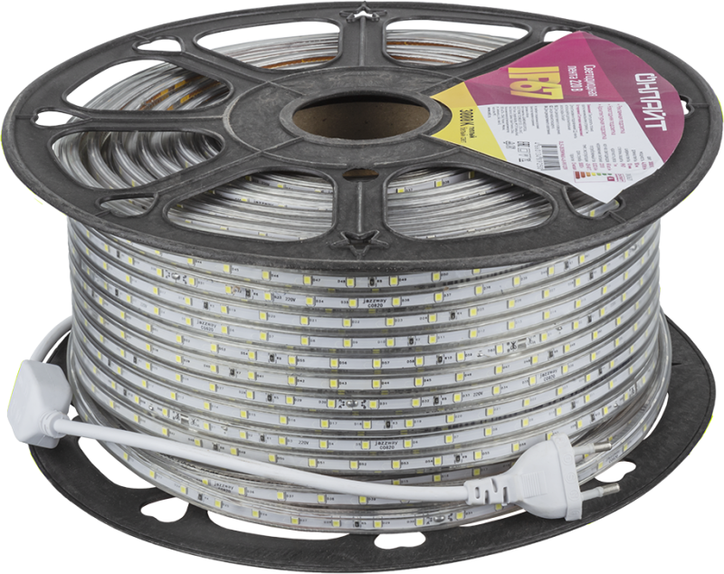 лента светодиодная 80 925 ols-2835ww60-4.8-ip67-220v (уп.50м) онлайт 80925 от BTSprom.by