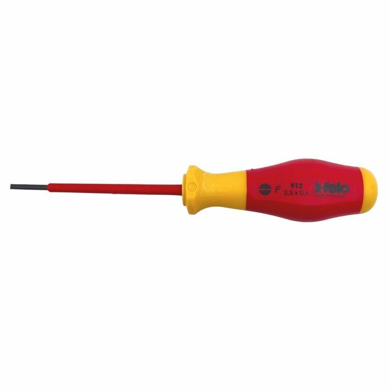отвертка диэлектрическая шлицевая sl2.5х0.4х75 felo 91302590 от BTSprom.by
