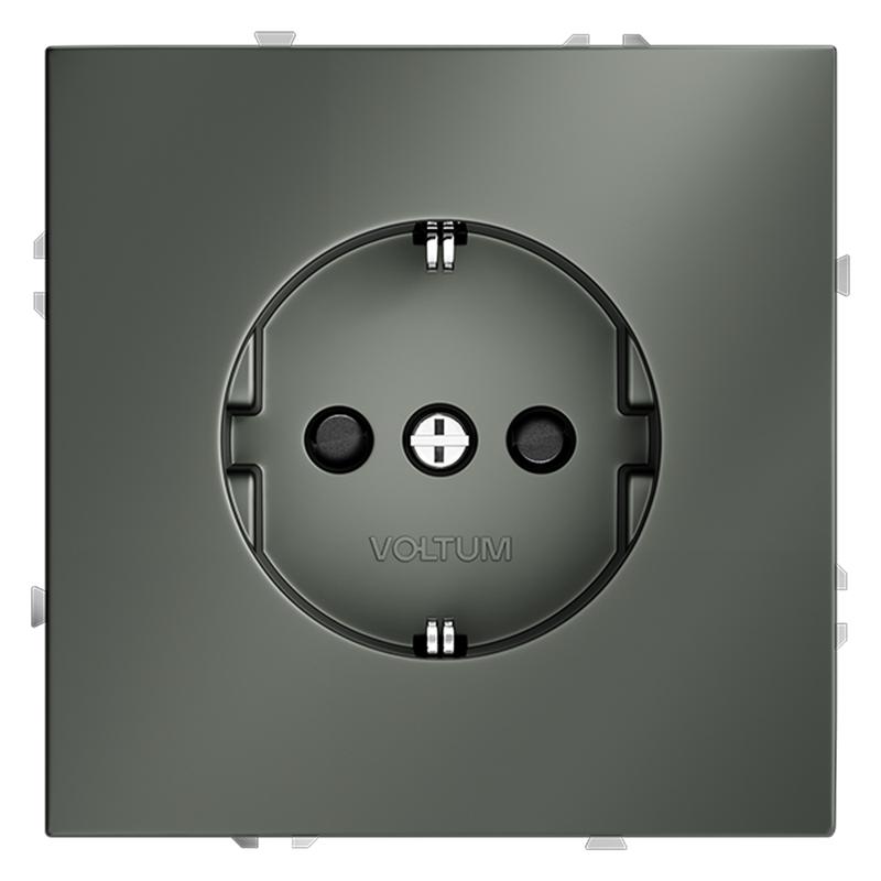 розетка 1-м сп s70 16а с заземл. защ. шторки механизм титан voltum vls040206 от BTSprom.by