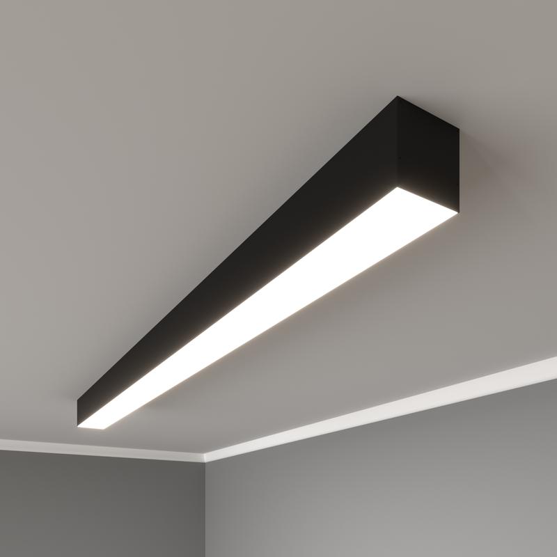 светильник светодиодный rve-pls7070-1210-n 63вт 4000к 1210х70х70мм линейный накладной ral9006 муар сер. rvelektro rve00018641 от BTSprom.by