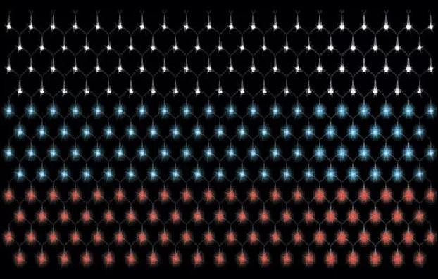 гирлянда "сетка российский триколор" ntld240-rt 240 красн./син./бел. светодиодов 1.5х0.9м с контроллером для помещений shlights 4690601032614 от BTSprom.by