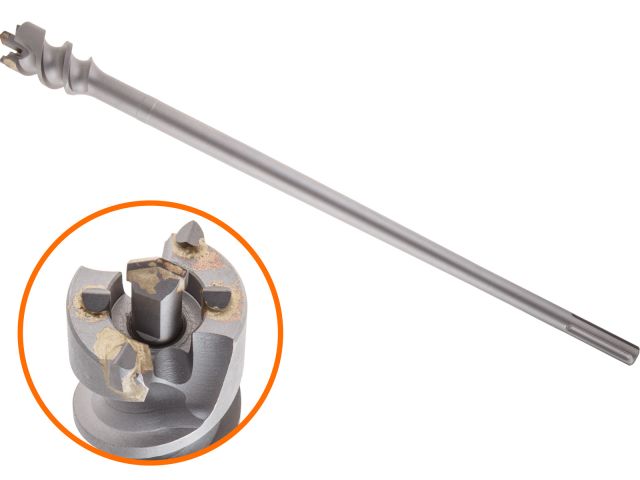 55x600 мм проломной бур sds-max gepard gp1755-600 от BTSprom.by