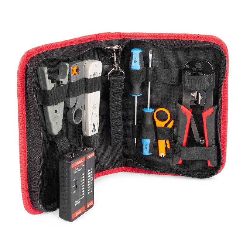 набор для работ с сетевым кабелем lan-8 профи квт 90348 от BTSprom.by