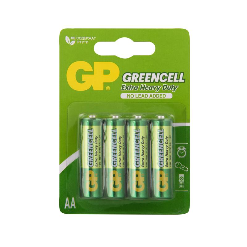 элемент питания солевой aa/r6 1.5в greencell (блист.4шт) gp 2769 от BTSprom.by