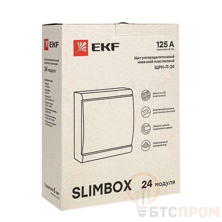  Щит ЩРН-П-24 "SlimBox" IP41 бел. дверца PROxima EKF sb-n-24w фото в каталоге от BTSprom.by