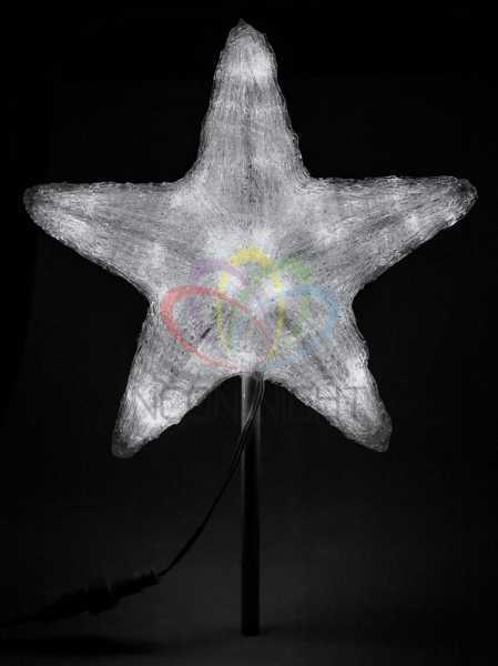 акриловая светодиодная фигура "звезда" 30см, 45 светодиодов, белая, neon-night от BTSprom.by