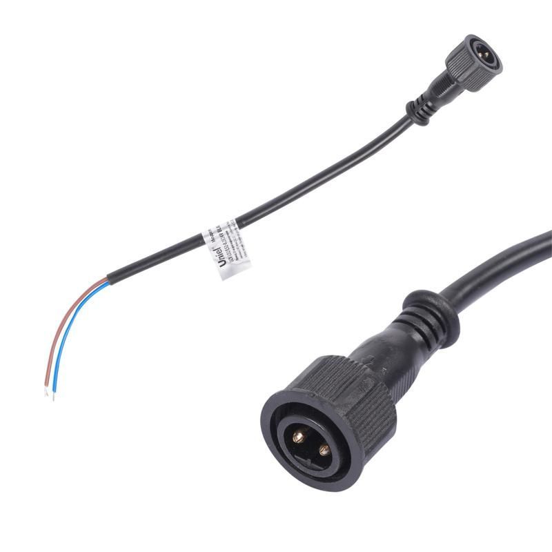 провод ucx-lc2/l52-0.25m/m7 dc24v black 25см для подключ. линейных прожекторов 24в l52 l53 к контроллеру разъем "папа" uniel ul-00009502 от BTSprom.by