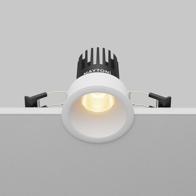  Светильник Dip 2700К 10Вт 50град. встраив. Maytoni DL115-10W-2.7K-W фото в каталоге от BTSprom.by