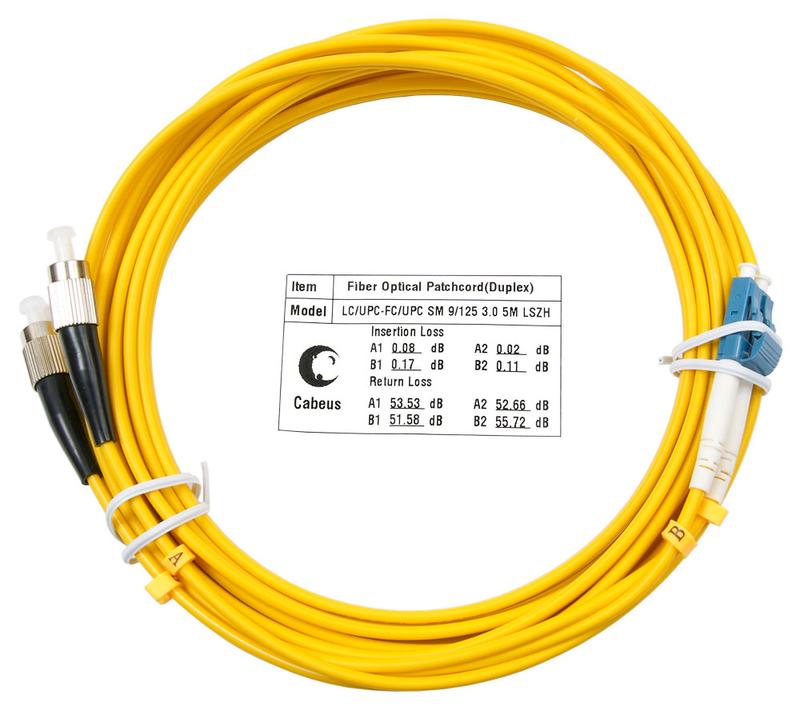 шнур оптический fop(d)-9-lc-fc-5m duplex lc-fc 9/125см 5м lszh cabeus 7335c от BTSprom.by