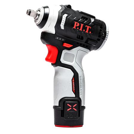 гайковерт аккумуляторный бесщеточный impact 12в 120нм 3 скорости квадрат 3/8дюйм 1 акб 2а.ч заряд. устр. p.i.t. piw12k-120a/1 от BTSprom.by