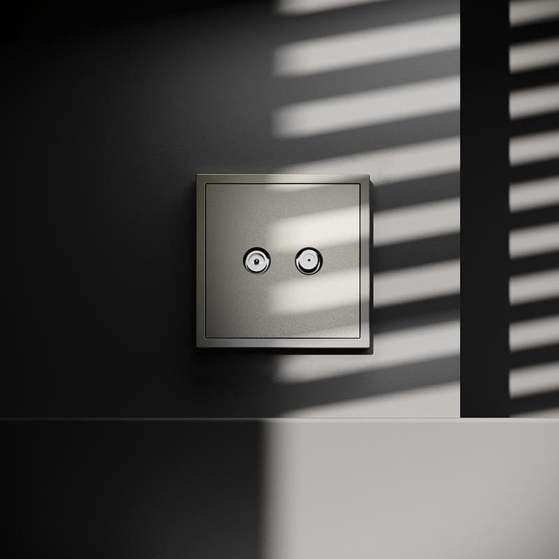  Розетка телевизионная оконечная TV + SAT 2-м СП S70 механизм шелк Voltum VLS060404 фото в каталоге от BTSprom.by