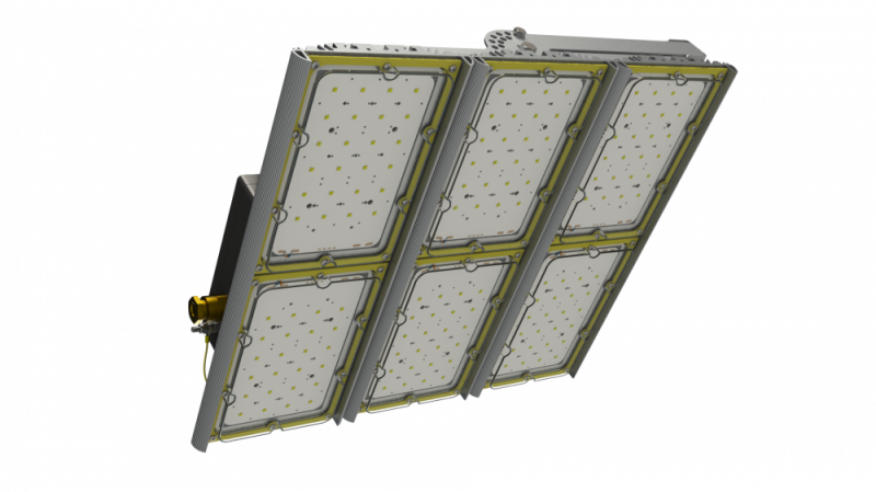 комплект светильников светодиодных тройной unit ex 150/18000 к60 450вт 4000к ip66 54000лм 0.98pf 70ra кп<1 лира (уп.3шт) diora duex150k30-4k-l-3kt-2 от BTSprom.by
