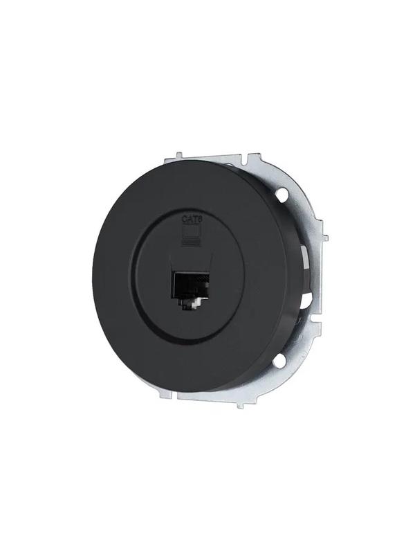  Розетка компьютерная СП OSEN RJ45 кат.6 механизм черн. бархат LEZARD 743-4288-140 фото в каталоге от BTSprom.by