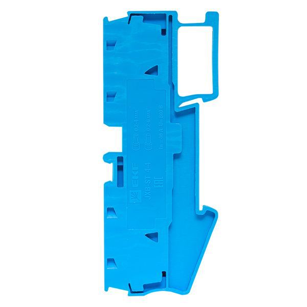  Колодка клеммная ST-4 41А 4 вывода пружинная син. EKF plc-jxb-st-4-4-blue фото в каталоге от BTSprom.by