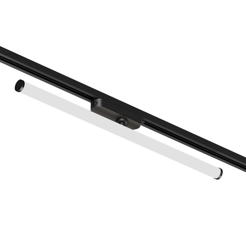 светильник поворотный однофазный трековый strom со светодиодом l600mm 220в 15вт 150град. 4000к ip20 черн. алюм./акрил denkirs dk6648-bk от BTSprom.by