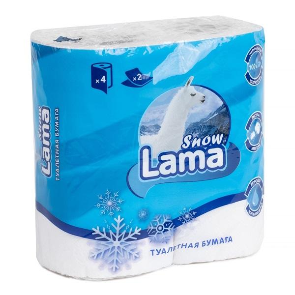бумага туалетная "lama snow classic" бел. 2-х слойная 4рул. (уп.4шт) туал950 от BTSprom.by