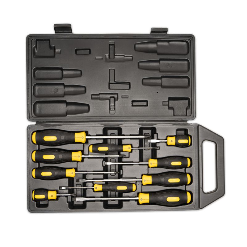 набор отверток кейс (10 предметов) (09904) shtok 376359 от BTSprom.by