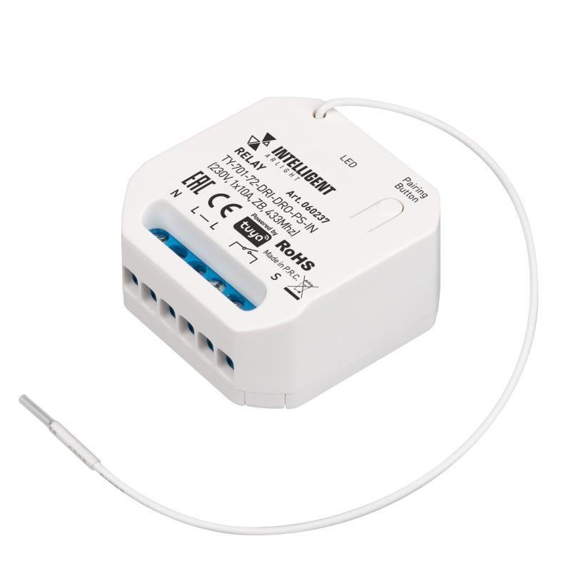 релейный модуль ty-701-72-dri-dro-ps-in (230в 1х10а zb 433мгц) ip20 пластик intelligent arlight 060237 от BTSprom.by