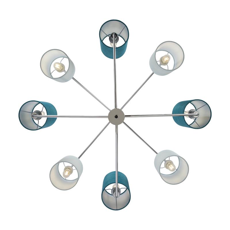  Светильник Yang 40Вт E14х8 IP20 подвесной Freya FR5208PL-08CH фото в каталоге от BTSprom.by