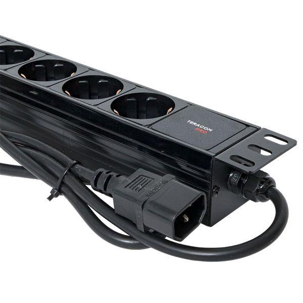 Блок PDU TERACOM PRO 19дюйм 1U 10А/250В 9 роз. Schuko шнур 2м 3х1.5кв.мм вилка C14 корпус пластик черн. EKF TRP-HPD-PL-10A-9SH-2MC14 фото в каталоге от BTSprom.by