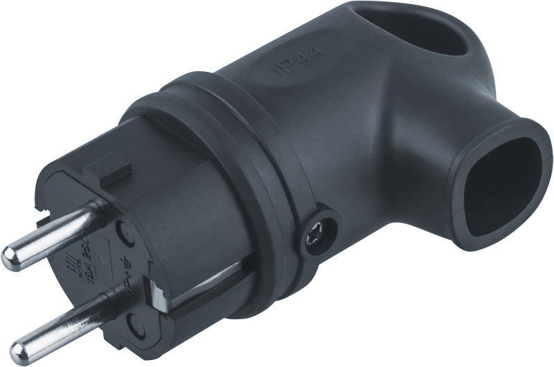  Вилка угловая 61 367 NCA-PLR01-16A-E-IP44-BL с заземл. каучук черн. Navigator 61367 фото в каталоге от BTSprom.by