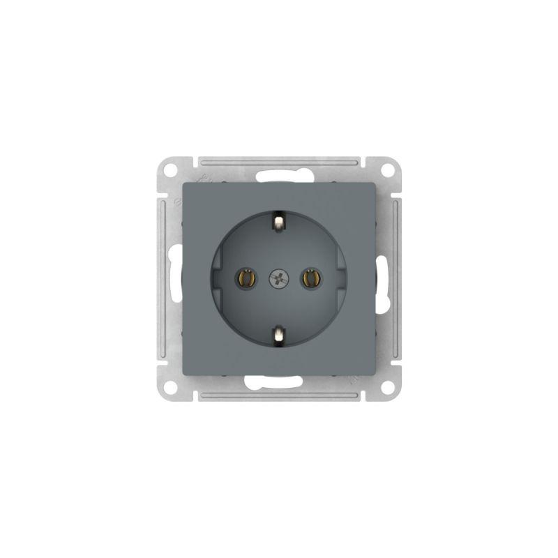  Розетка AtlasDesign 16А с заземл. быстрозажим. клем. механизм грифель SE ATN000743S фото в каталоге от BTSprom.by