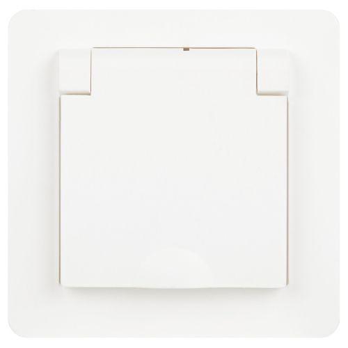 розетка 1-м сп style 7-203-01 16а ip20 250в 2p+e schuko с заземл. с крышкой бел. intro б0060639 от BTSprom.by