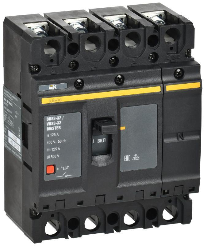 выключатель-разъединитель 4п 125а вн88-32 karat master iek kam-vn10-4-0125 от BTSprom.by