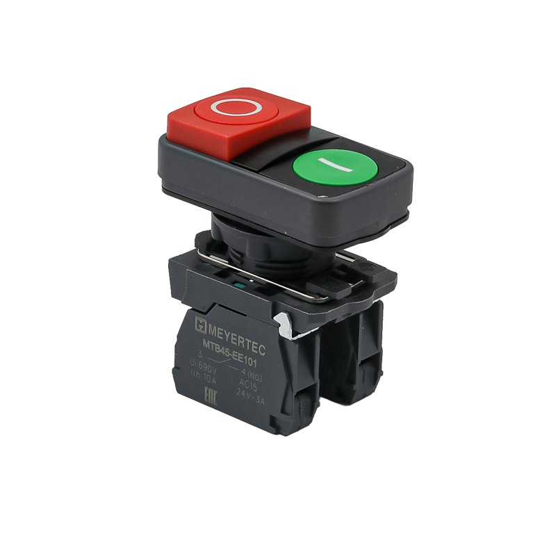 кнопка двойная выступающая маркировка "i+o" 1no+1nc ip65 пластик mtb5-al8425 красн./зел. овен 137263 от BTSprom.by