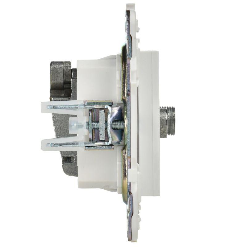  Розетка двойная TV+SAT SKANDY SK-A13W арктич. бел. IEK SK-AF20-O-K01 фото в каталоге от BTSprom.by