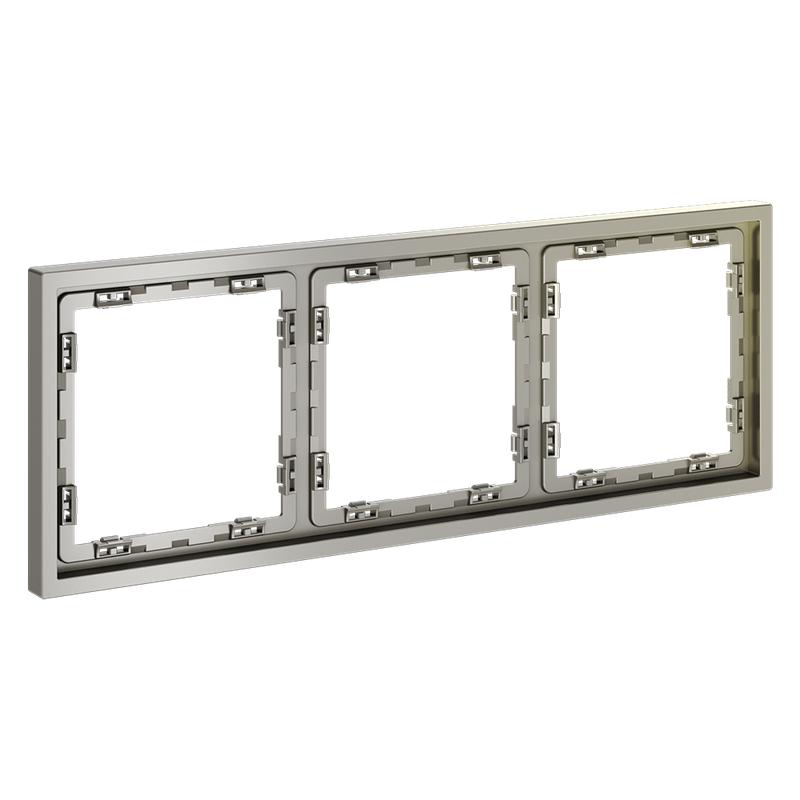  Рамка 3-м S70 пластик. шелк Voltum VLS100304 фото в каталоге от BTSprom.by