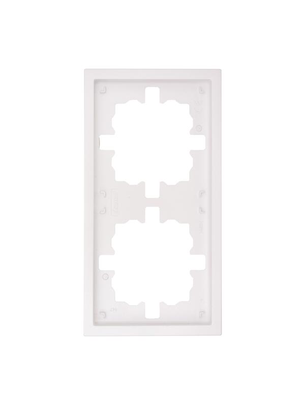 рамка 2-м zima универс. бел. искра матов. lezard 704-1400-147 от BTSprom.by