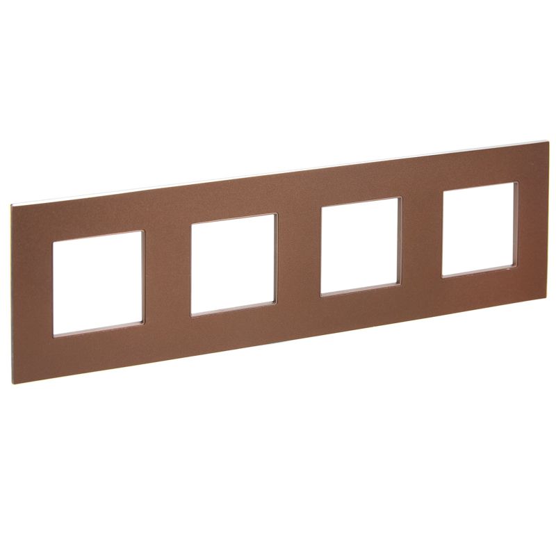 рамка 4-м skandy sk-f34br металл шоколад iek sk-m42-m-k30 от BTSprom.by