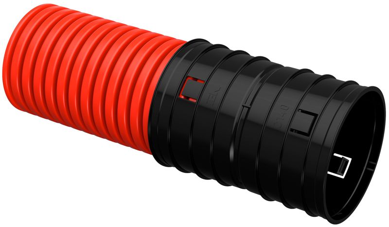 труба гофрированная двустенная пнд жесткая d140мм (уп.6м) elasta iek ea-tg13-2-1-2-140-006-k04 от BTSprom.by