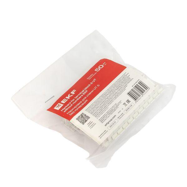  Маркировка для клемм UT 6 без нумерации (уп.500шт) EKF scr-ut-mrk-6-0 фото в каталоге от BTSprom.by