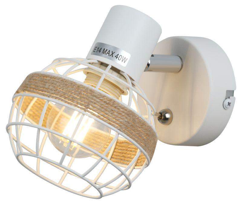 светильник anselma 7034-701 40вт 1хe14 настен./потолочн. спот поворотн. с выключателем rivoli б0051974 от BTSprom.by