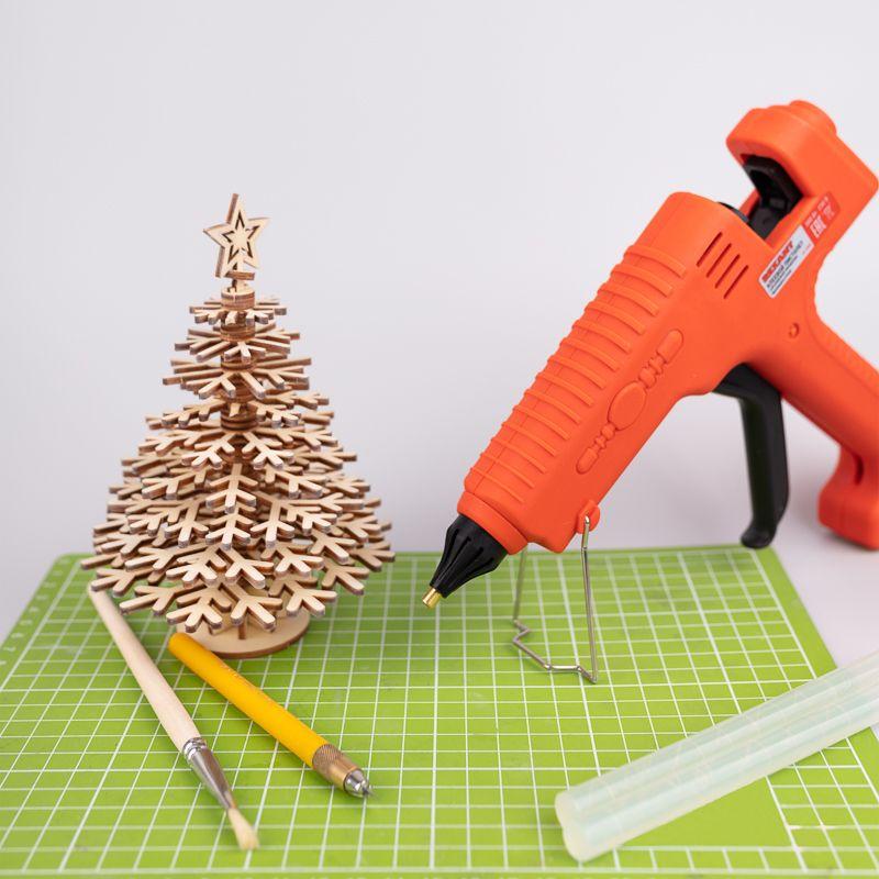  Пистолет клеевой 300Вт ЭКСПЕРТ настройка температуры 100…220град.C (блист.) Rexant 12-1550 фото в каталоге от BTSprom.by