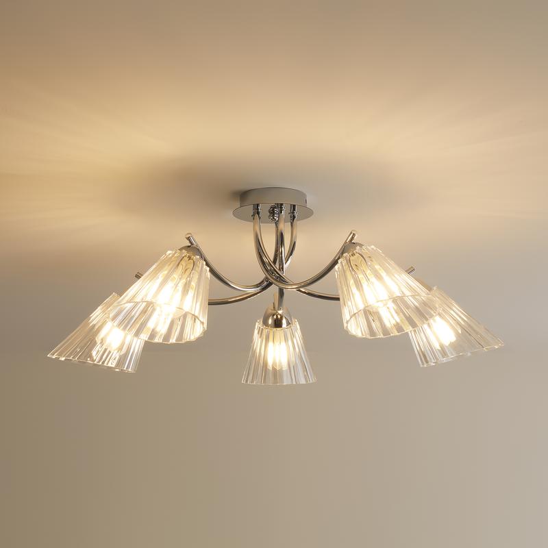 люстра faber 40вт e14х5 ip20 freya fr5423pl-05ch от BTSprom.by