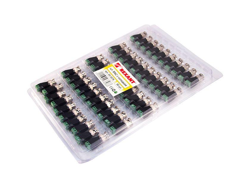  Разъем штекер BNC с клемм. колодкой (уп.50шт) Rexant 05-3076 фото в каталоге от BTSprom.by